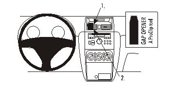 Brodit ProClip 853883 voor Fiat Sedici