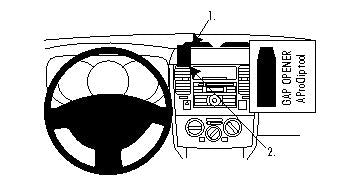 Brodit ProClip 853919 voor Nissan Versa Sedan