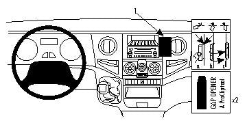 Brodit ProClip 853969 voor Iveco Daily
