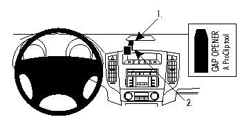 Brodit ProClip 853981 voor Mitsubishi Pajero