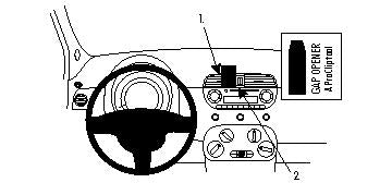 Brodit ProClip 854124 voor Fiat 500