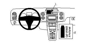 Brodit ProClip 854135 voor Volkswagen Tiguan