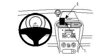 Brodit ProClip 854220 voor Opel Agila