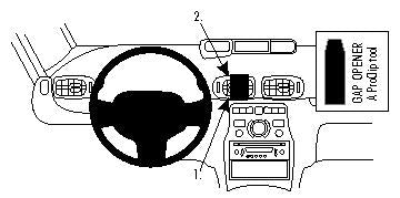Brodit ProClip 854293 voor Citroen C3 Picasso