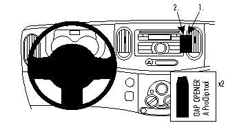 Brodit ProClip 854374 voor Nissan Cube