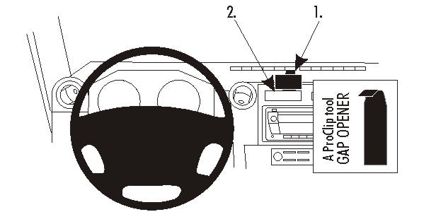 Brodit ProClip 854467 voor Toyota LandCruiser 70