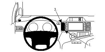 Brodit ProClip 854493 voor Toyota Sienna