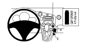 Brodit ProClip 854594 voor Pontiac Vibe