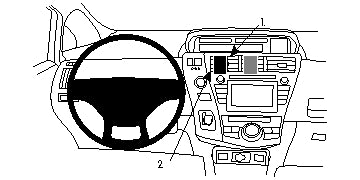 Brodit ProClip 854713 voor Toyota Prius v