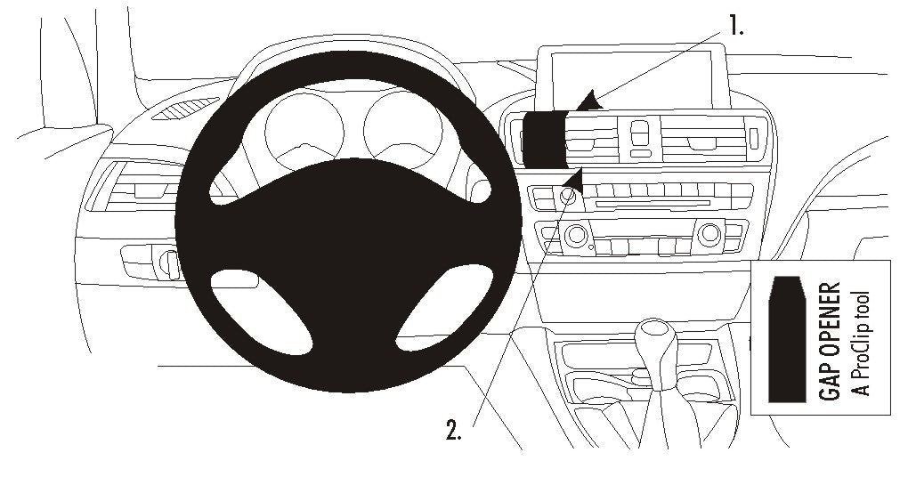 Brodit ProClip 854721 voor BMW 2-series F22, F23