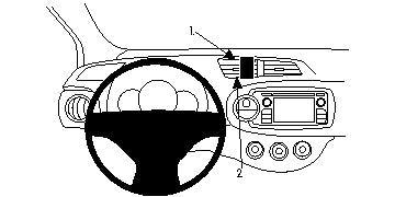 Brodit ProClip 854723 voor Toyota Yaris