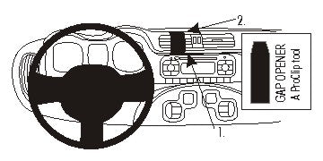 Brodit ProClip 854880 voor Fiat Panda
