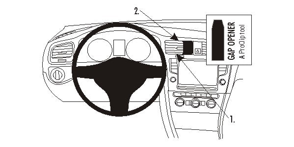 Brodit ProClip 854889 voor Volkswagen Golf VII Variant