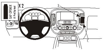 Brodit ProClip 854961 voor Chevrolet Silverado 2500/3500 Series