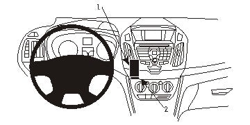 Brodit ProClip 854989 voor Ford Transit Connect