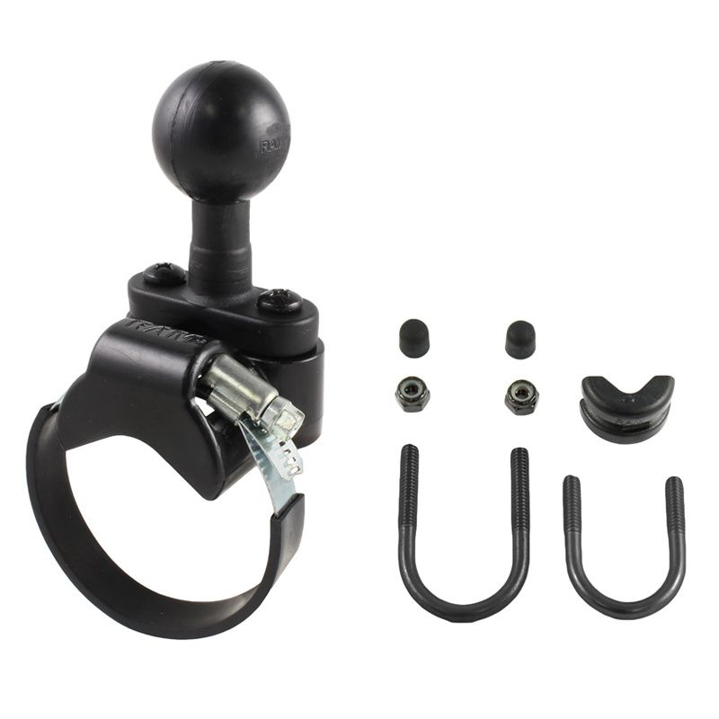 RAM Rail Base with Zinc Coated U-Bolt  ATV/UTV Strap + 1.5-"