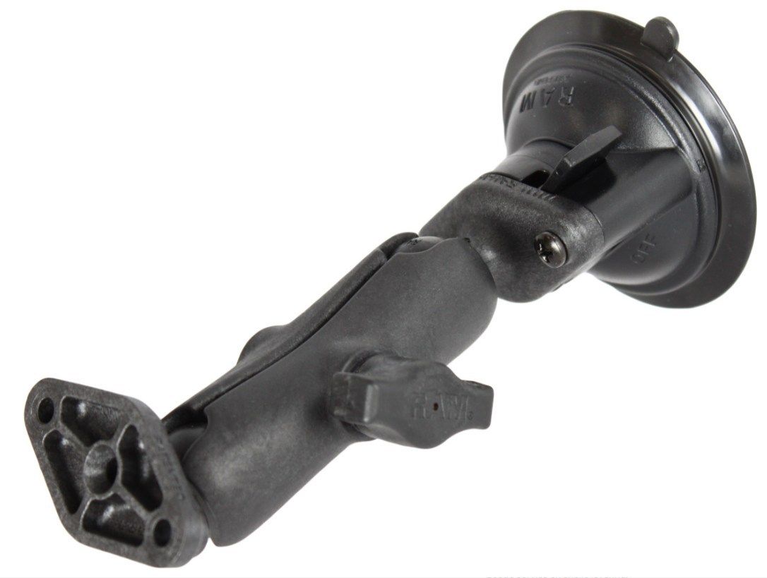 RAM Twist-Lock™ Suction Cup with double socket arm 9-"