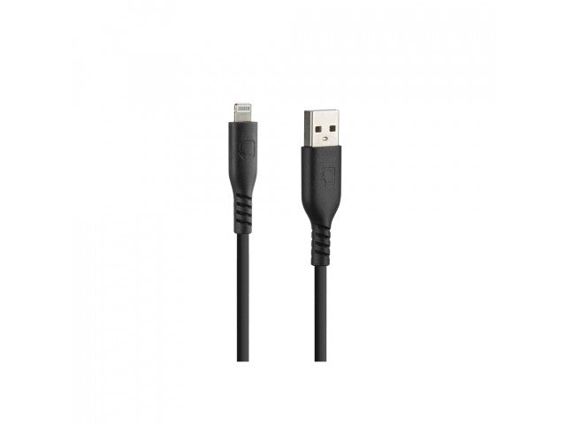 Optiline siliconen laad en synchronisatiekabel USB A -> Apple 8pin - 60cm  met verstevigde hals
