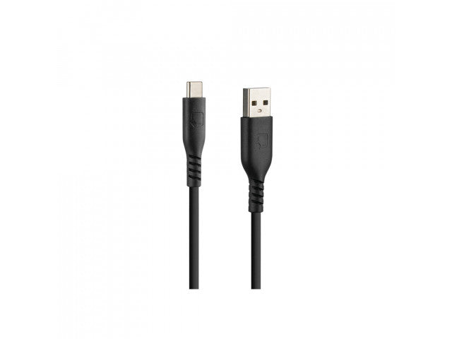 Optiline siliconen laad en synchronisatiekabel USB A -> USB C - 20cm  met verstevigde hals