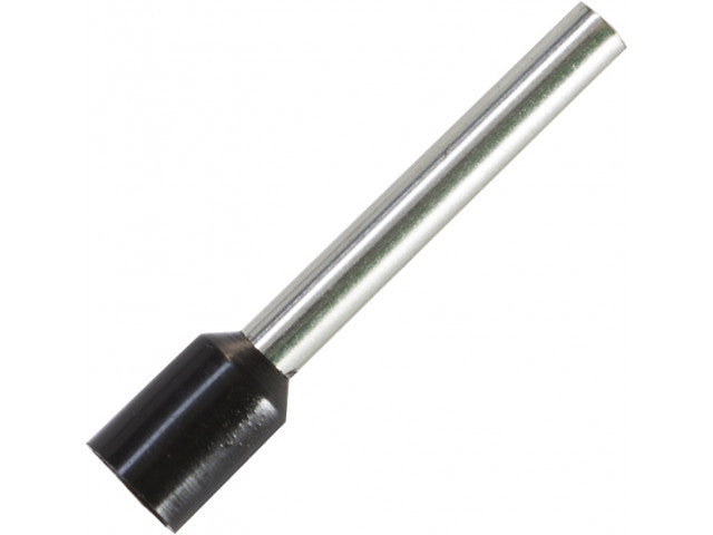 Adereindhuls voor kabelmaat: 2.5 mm² met zwarte isolatie