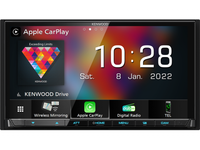 Kenwood DMX 8021DABS-  2DIN 7,0" Inch Multimedia radio Wireles Carplay/Android Auto - Default Title