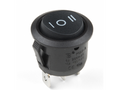 wipschakelaar rond 20 mm aan-uit-aan 12V 10A onverlicht in blister