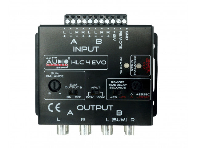 AUDIO SYSTEM 4-weg high-low adapter voor OEM radio's
