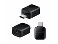 Kabeladapter USB-A f - USB-C m -  kleur zwart