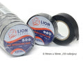 Lionbrand isolatietape 19mm x 10 meter zwart, 10 rolletjes, (150% oprekbaar!!)