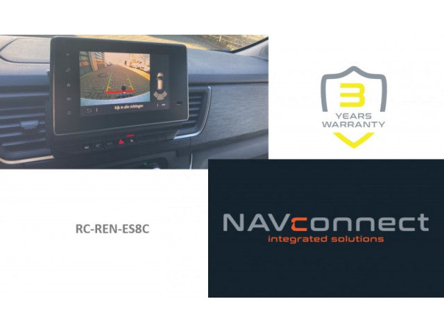 Rear camera set incl. coding dongle - Renault Easy Link 8 inch P&P