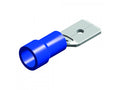 kabelschoen 5stuks 4.8x0.5 blauw in blister