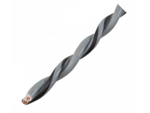 AUDIO SYSTEM Gedraaide luidsprekerkabel. Grijs. 2x 0,5mm² . 200 mtr per rol – artikel z-tsc 0,5 GY – afbeelding 2