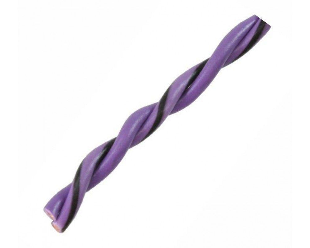 AUDIO SYSTEM Gedraaide luidsprekerkabel. Paars. 2x 0,5mm² . 200 mtr per rol – artikel z-tsc 0,5 VT