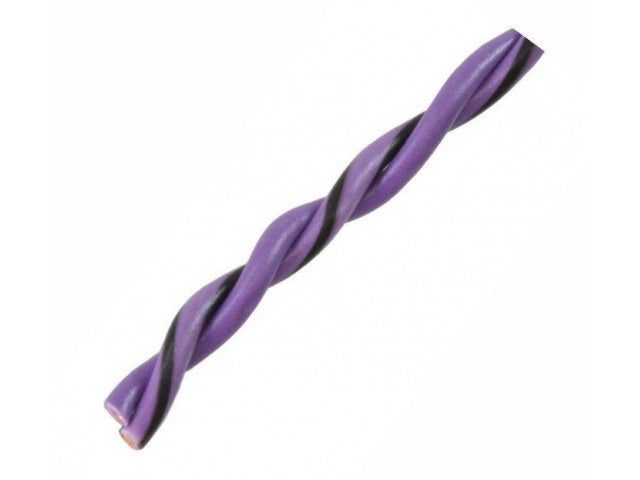AUDIO SYSTEM Gedraaide luidsprekerkabel. Paars. 2x 0,5mm² . 200 mtr per rol – artikel z-tsc 0,5 VT – afbeelding 2