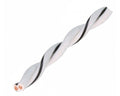 AUDIO SYSTEM Gedraaide luidsprekerkabel. Wit. 2x 0,5mm² . 200 mtr per rol – artikel z-tsc 0,5 WH