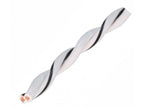 AUDIO SYSTEM Gedraaide luidsprekerkabel. Wit. 2x 0,5mm² . 200 mtr per rol – artikel z-tsc 0,5 WH – afbeelding 2