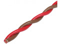 AUDIO SYSTEM "TWISTED" luidsprekerkabel 2x 1,50 mm² Bruin/Rood