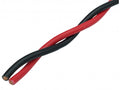 AUDIO SYSTEM "TWISTED" luidsprekerkabel 2x 4 mm² Rood/Zwart 100