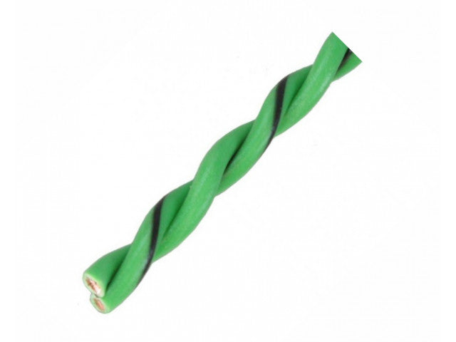 AUDIO SYSTEM Gedraaide luidsprekerkabel. Groen. 2x 2,50 mm² . 100 mtr per rol