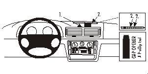 Proclip Volkswagen Passat 97-05 Center (extra sterk)