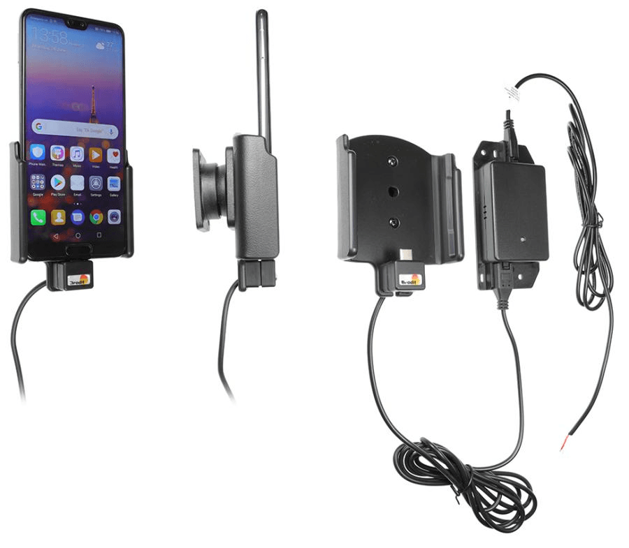 Brodit houder/lader Huawei P20 fixed instal.