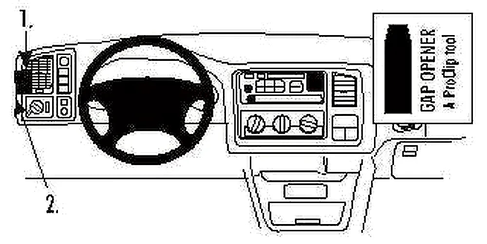 Brodit ProClip 803122 voor Cadillac EXT