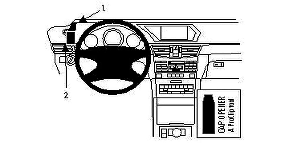 Brodit ProClip 804332 voor Mercedes Benz E-Class, Stationwagon