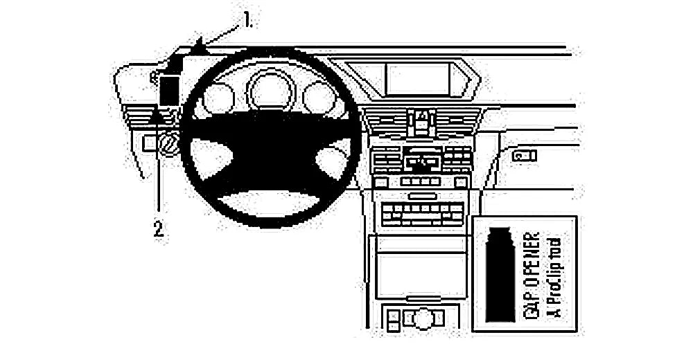 Brodit ProClip 804332 voor Mercedes Benz E-Class, Stationwagon