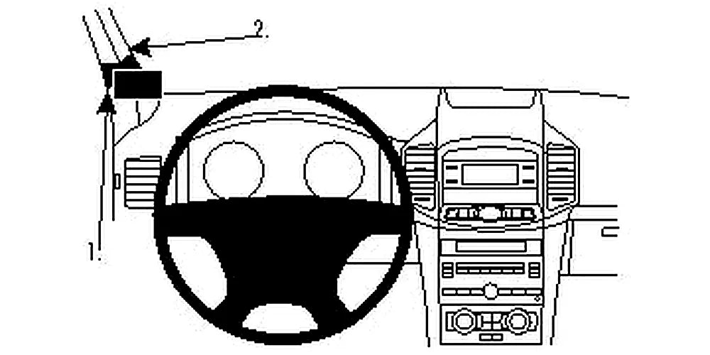 Brodit ProClip 804679 voor Chevrolet Captiva