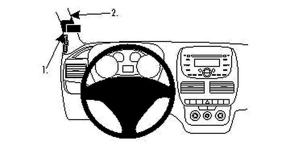 Brodit ProClip 804695 voor Fiat Doblò