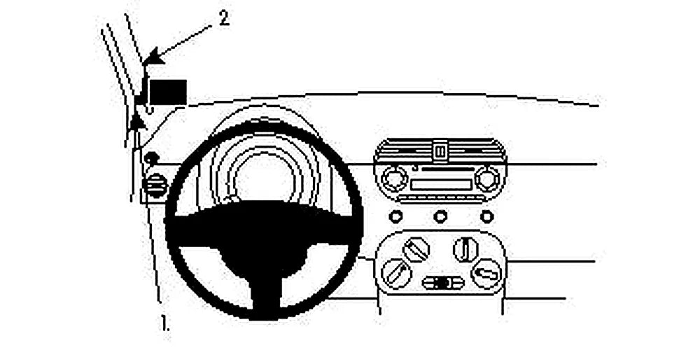 Brodit ProClip 804769 voor Fiat 500