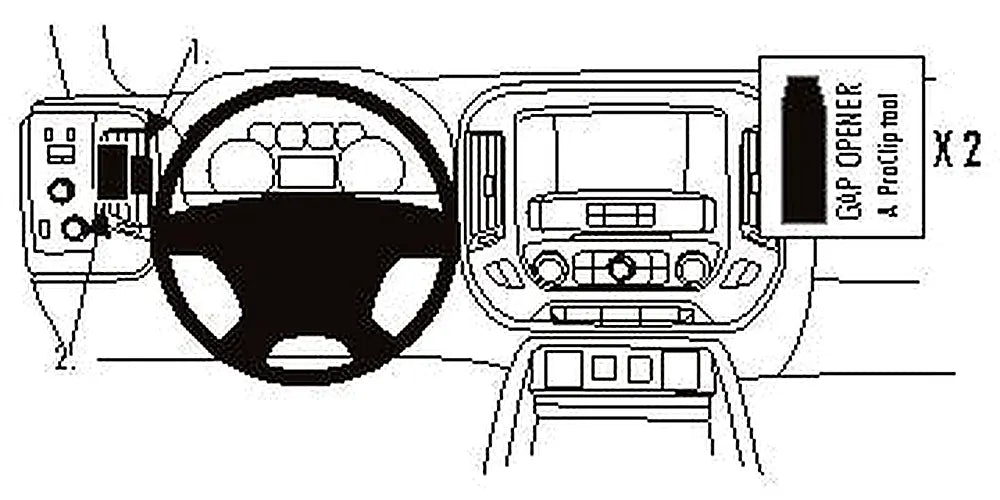 Brodit ProClip 804954 voor Chevrolet Silverado 2500/3500 Series