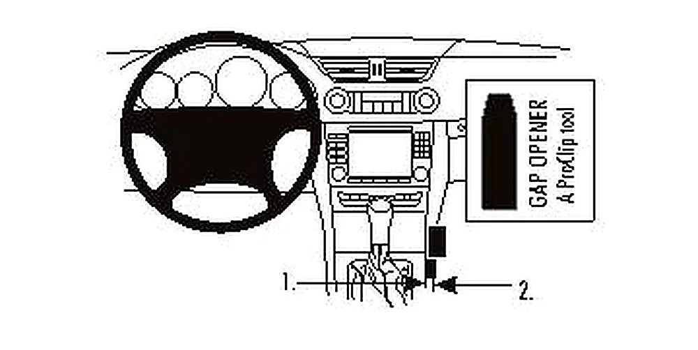 Brodit ProClip 833625 voor Mercedes Benz CLS-Class