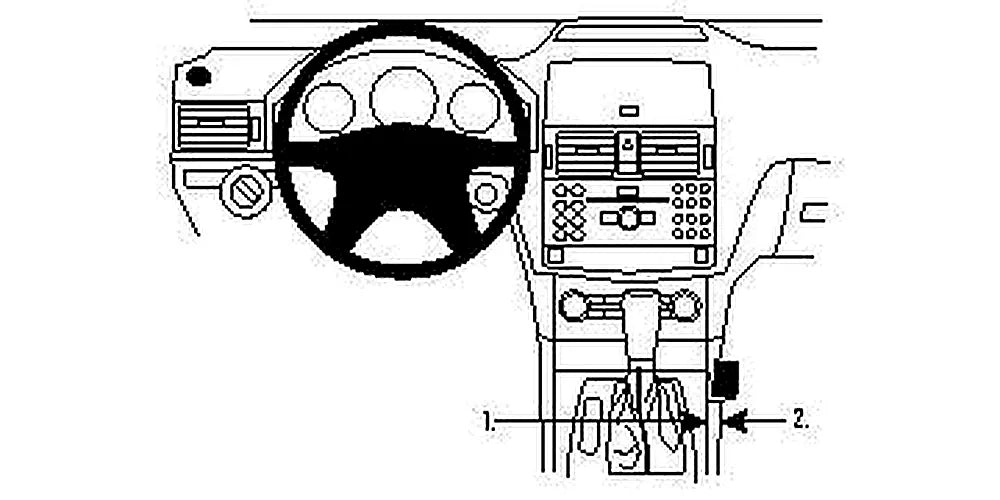 Brodit ProClip 833995 voor Mercedes Benz C-Class (180-320)